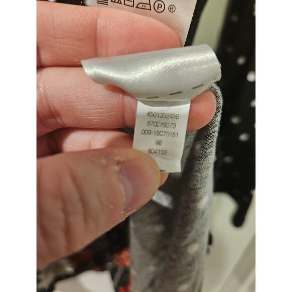 Chico’s Black Dot Floral-Mix Tunic Top Long Sleeve Size 0 size small - Picture 6 of 7